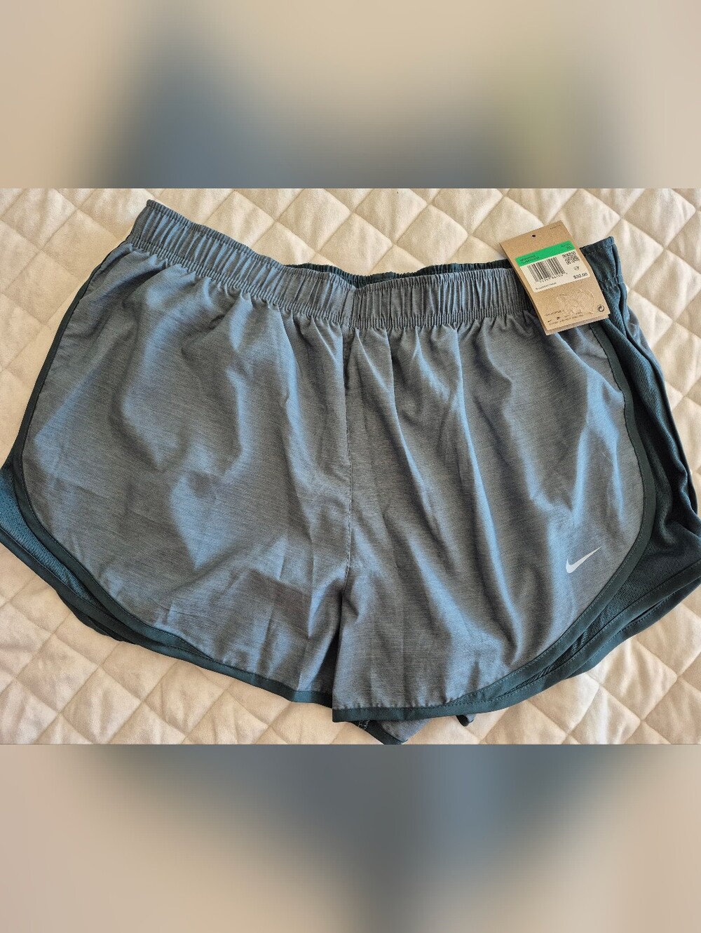 Womens Nike Teal Dri-FIT Athletic Shorts XL